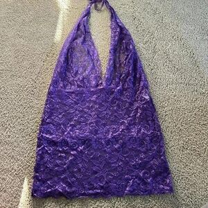 (47) Beautiful Purple lace lingerie  piece